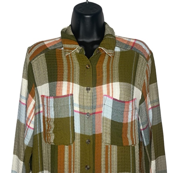 Anthropologie Pilcro Side-Slit Maxi Tunic Buttondown - Picture 4 of 12